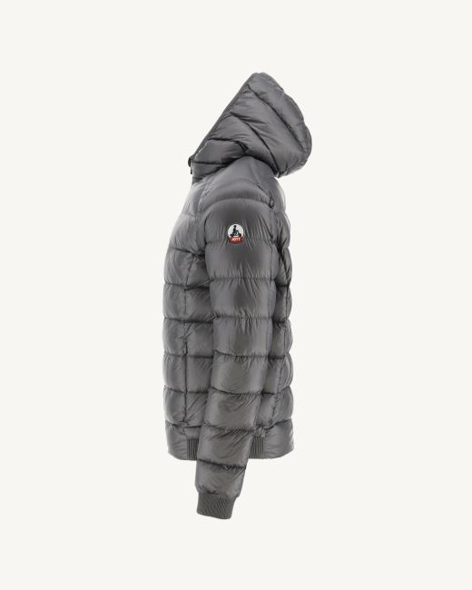 Jott Anthracite Hooded Down Jacket Nat