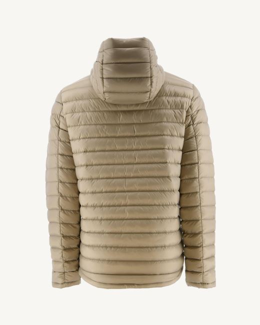 Jott Army/Beige Reversible Hooded Puffer Jacket Bergen