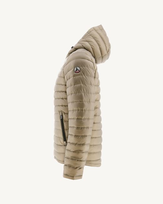 Jott Army/Beige Reversible Hooded Puffer Jacket Bergen