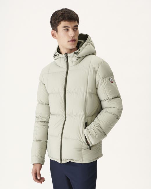 Jott Army/Sauge Extreme Cold Hooded Reversible Down Jacket Jacket Aspen