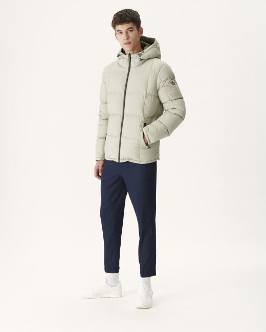 Jott Army/Sauge Extreme Cold Hooded Reversible Down Jacket Jacket Aspen