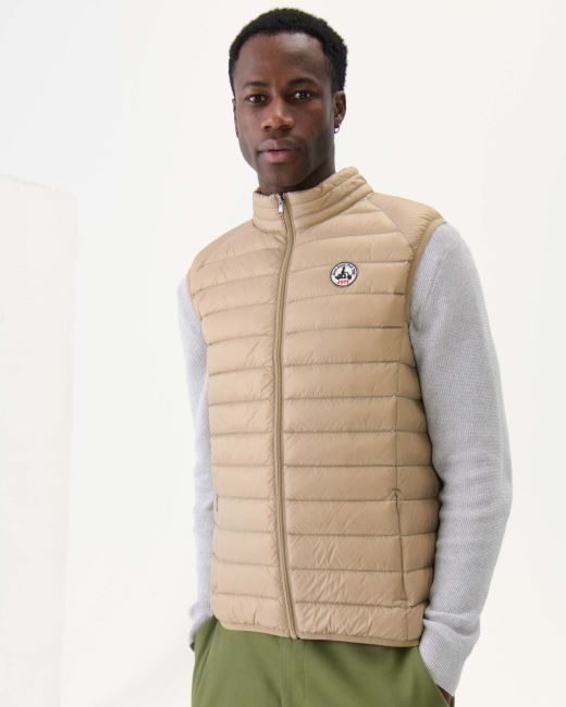 Jott Beige Sleeveless Down Jacket Tom