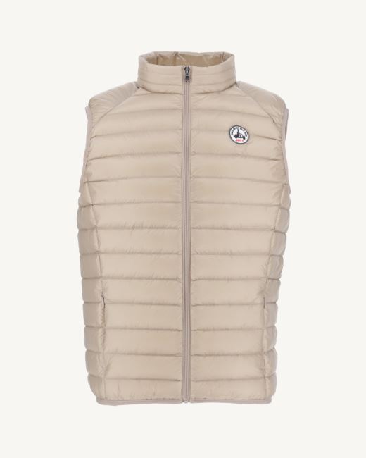 Jott Beige Sleeveless Down Jacket Tom