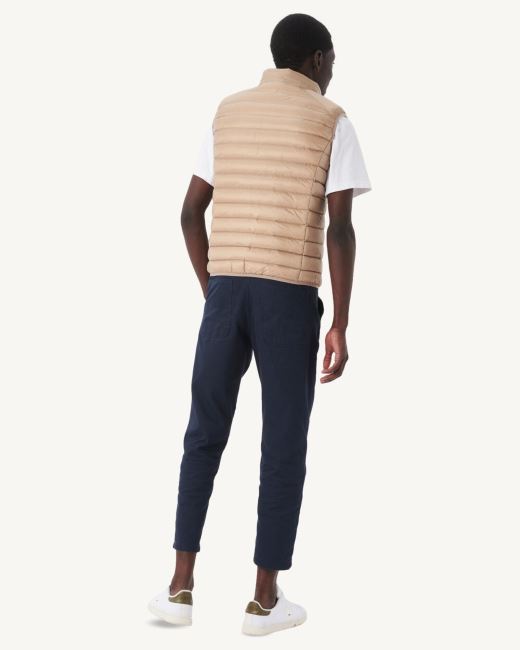 Jott Beige Sleeveless Down Jacket Tom