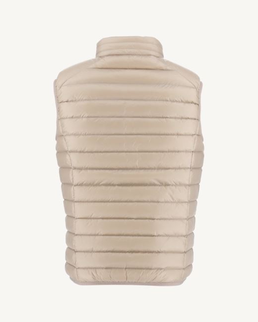 Jott Beige Sleeveless Down Jacket Tom