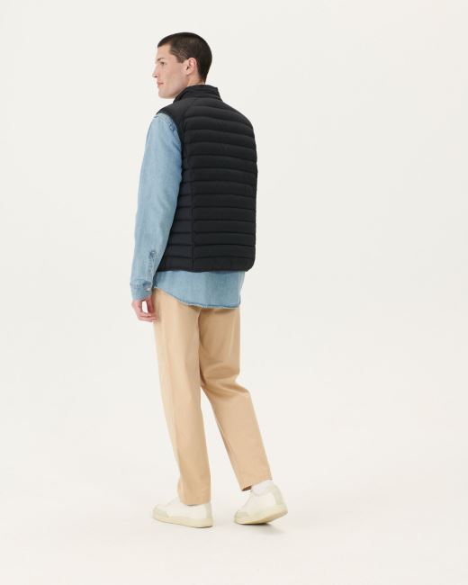 Jott Black Arafo Stretch Sleeveless Puffer Jacket