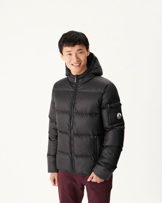 Jott Black Hooded Down Jacket Java
