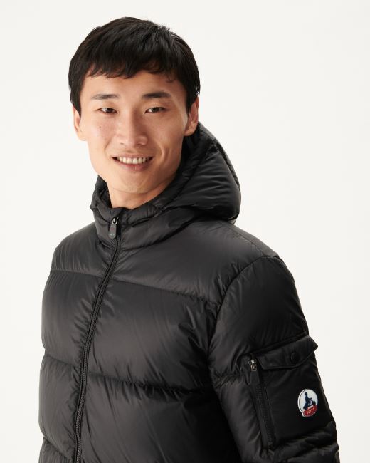 Jott Black Hooded Down Jacket Java