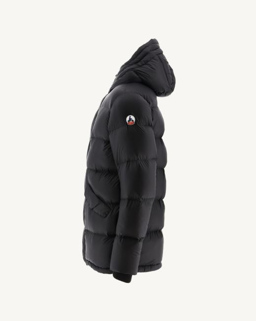Jott Black Warm Hooded Down Jacket Dakhla