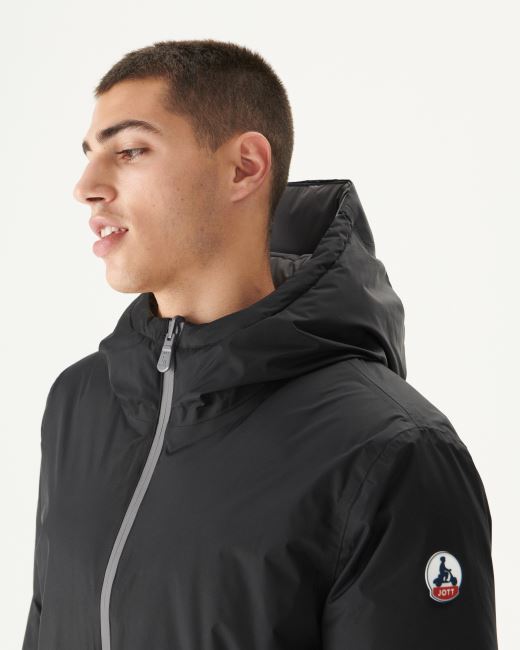 Jott Black/Anthracite Warm Hooded Down Jacket Toronto