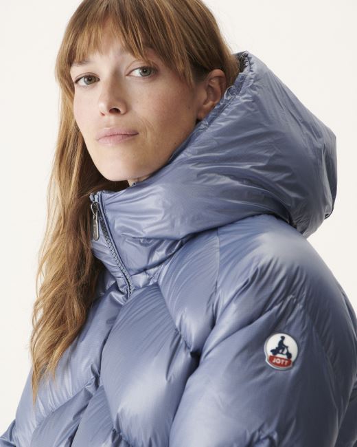 Jott Blue Delave Extreme Cold Hooded Puffer Jacket Stellar