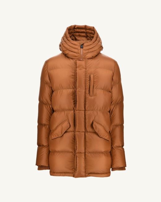 Jott Caramel Extreme Cold Hooded Down Jacket Dakhla