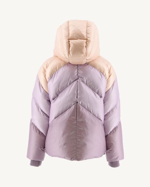 Jott Combo Violet Extreme Cold Hooded Puffer Jacket Stellar