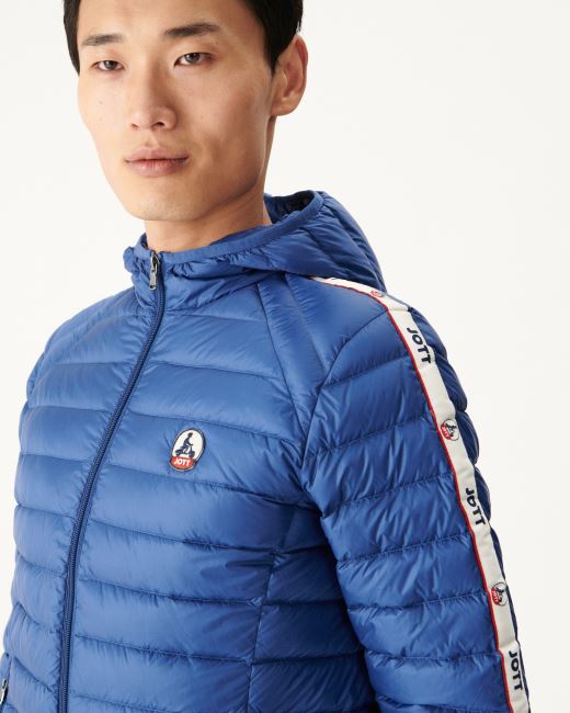 Jott Dark Denim Hooded Down Jacket Colin