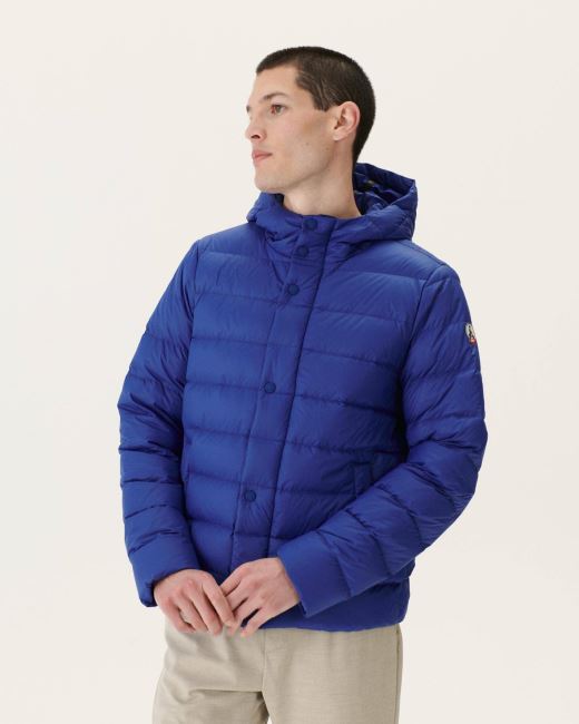 Jott Dark Denim Jorge Hooded Puffer Jacket
