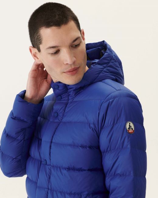 Jott Dark Denim Jorge Hooded Puffer Jacket
