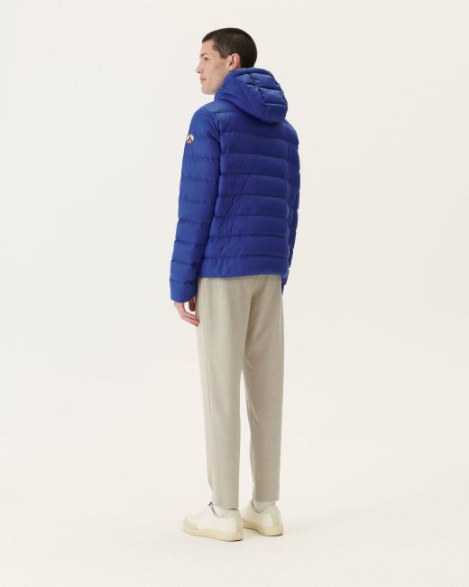 Jott Dark Denim Jorge Hooded Puffer Jacket