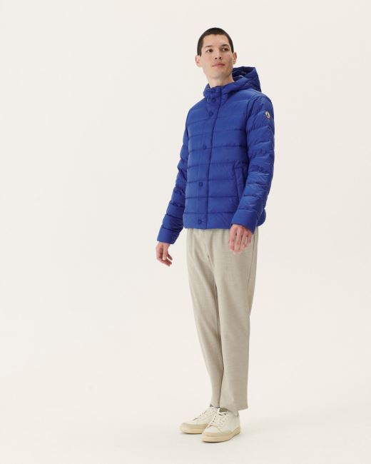 Jott Dark Denim Jorge Hooded Puffer Jacket