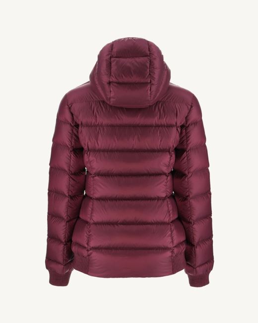 Jott Extreme Cold Hooded Down Jacket Aubergine Celine