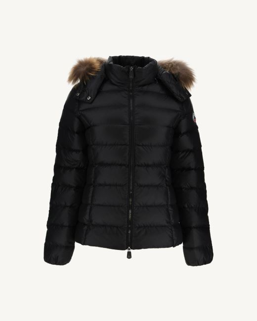 Jott Extreme Cold Hooded Down Jacket Noir Luxe