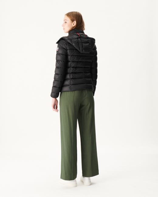 Jott Extreme Cold Hooded Down Jacket Noir Luxe