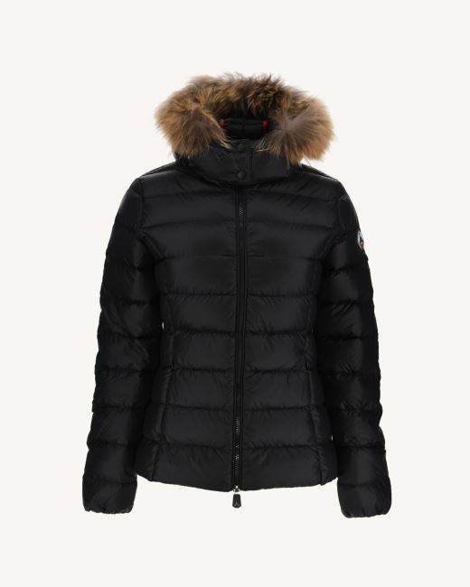 Jott Extreme Cold Hooded Down Jacket Noir Luxe