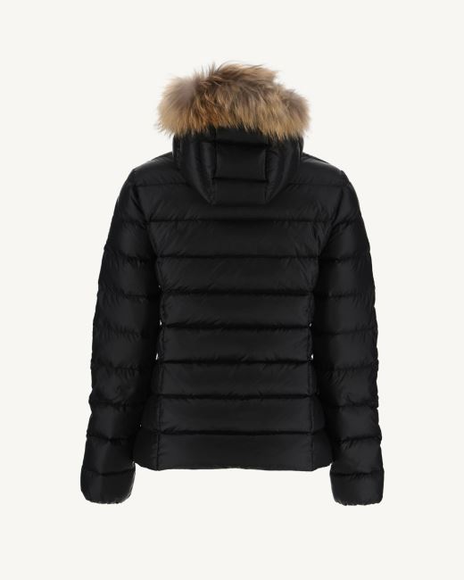 Jott Extreme Cold Hooded Down Jacket Noir Luxe