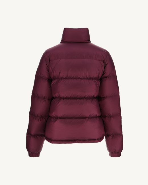 Jott Extreme Cold Quilted Down Jacket Aubergine Cardiff