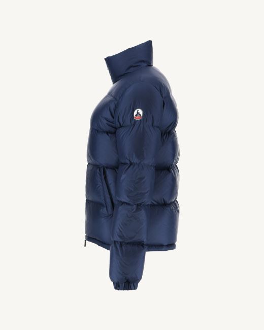 Jott Extreme Cold Quilted Down Jacket Blue Abysse Cardiff