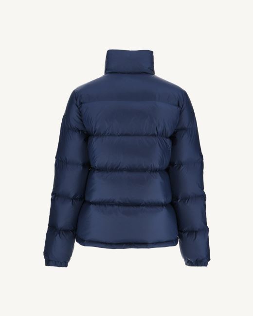 Jott Extreme Cold Quilted Down Jacket Blue Abysse Cardiff