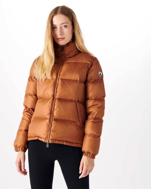 Jott Extreme Cold Quilted Down Jacket Caramel Cardiff