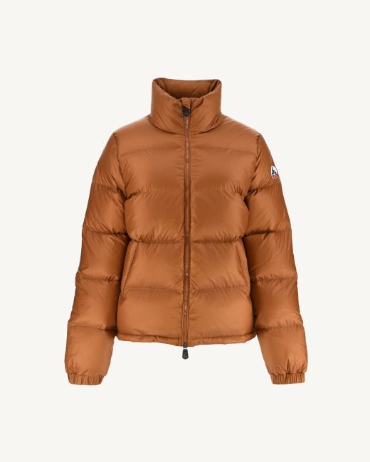 Jott Extreme Cold Quilted Down Jacket Caramel Cardiff
