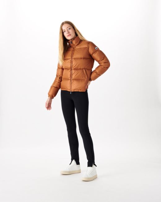 Jott Extreme Cold Quilted Down Jacket Caramel Cardiff