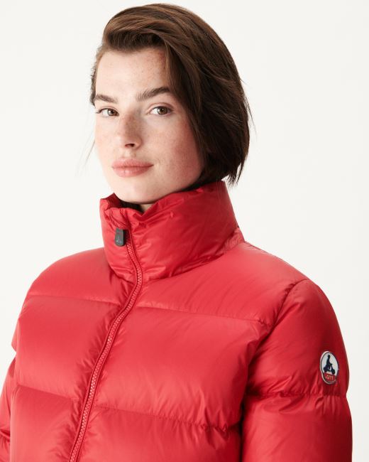 Jott Extreme Cold Quilted Down Jacket Rouge Cardiff
