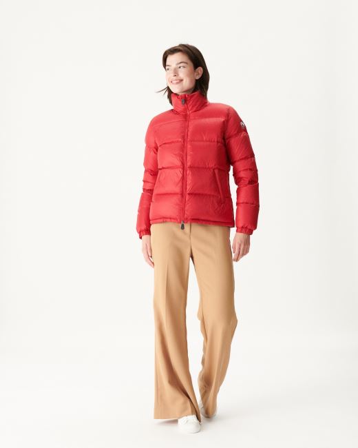 Jott Extreme Cold Quilted Down Jacket Rouge Cardiff