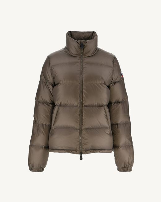 Jott Extreme Cold Quilted Down Jacket Taupe Cardiff