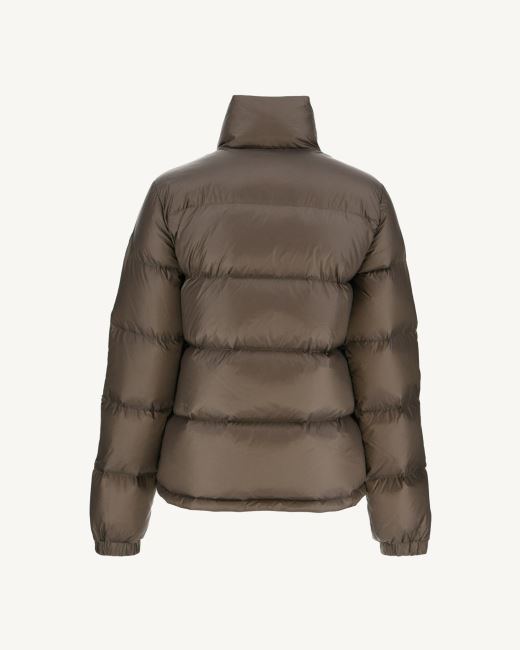 Jott Extreme Cold Quilted Down Jacket Taupe Cardiff