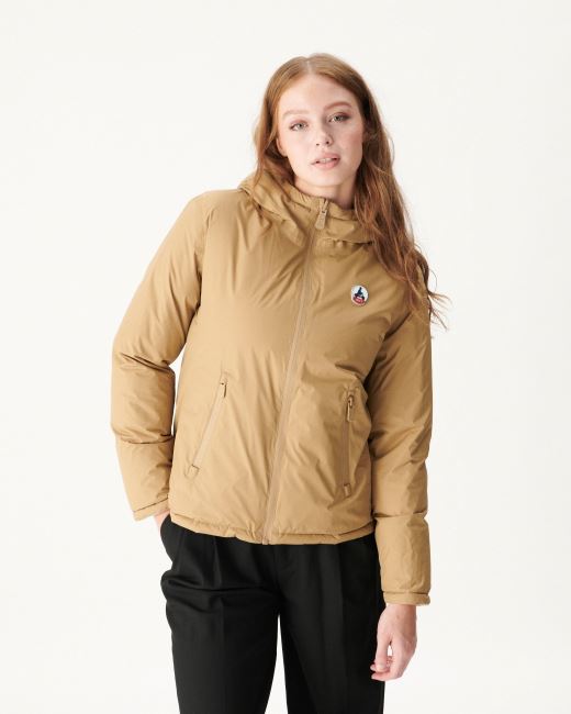 Jott Extreme Cold Reversible Down Jacket Beige/Ecru Victoria