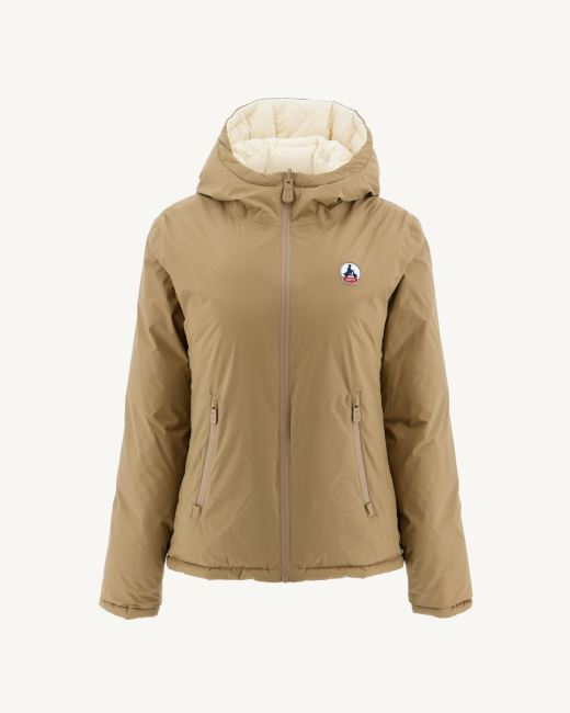 Jott Extreme Cold Reversible Down Jacket Beige/Ecru Victoria