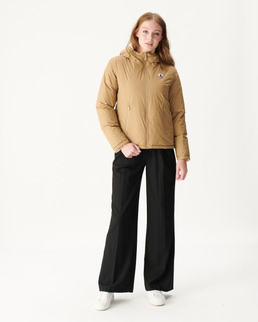 Jott Extreme Cold Reversible Down Jacket Beige/Ecru Victoria