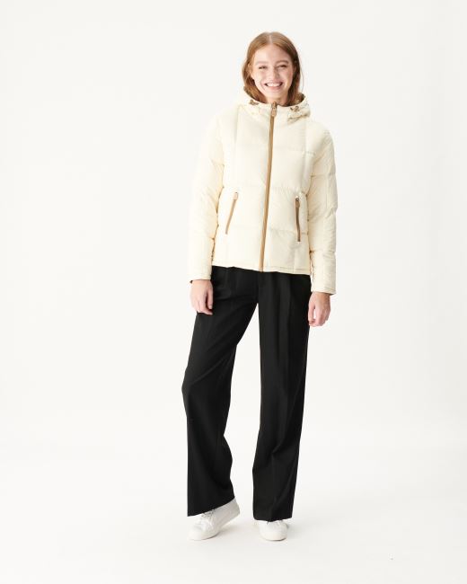 Jott Extreme Cold Reversible Down Jacket Beige/Ecru Victoria