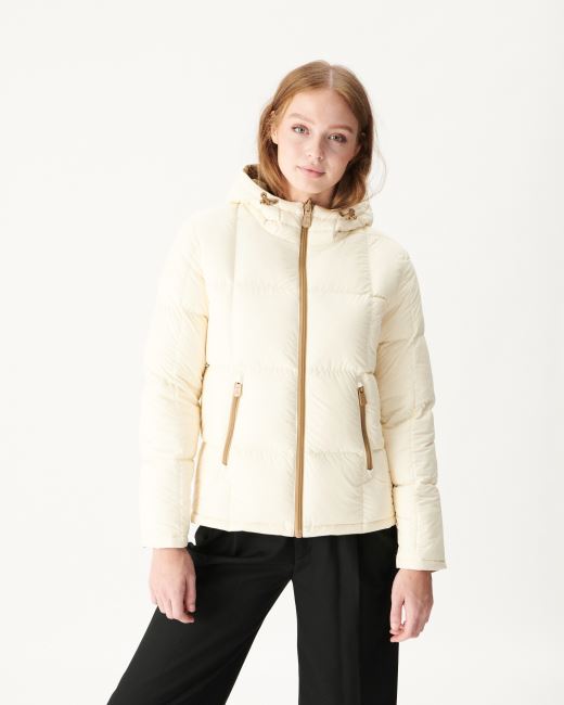 Jott Extreme Cold Reversible Down Jacket Beige/Ecru Victoria