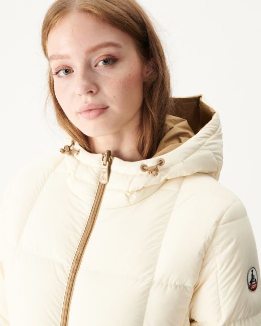 Jott Extreme Cold Reversible Down Jacket Beige/Ecru Victoria