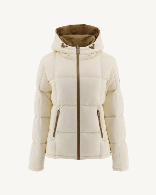 Jott Extreme Cold Reversible Down Jacket Beige/Ecru Victoria