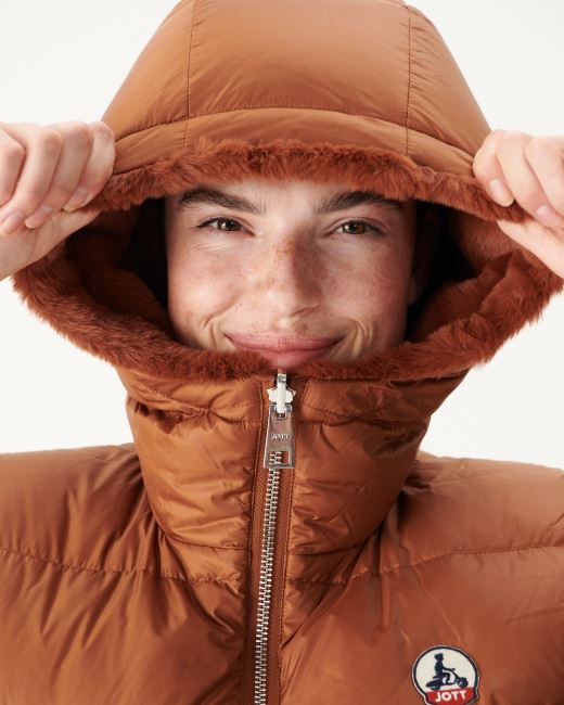 Jott Extreme Cold Reversible Down Jacket Caramel Daria