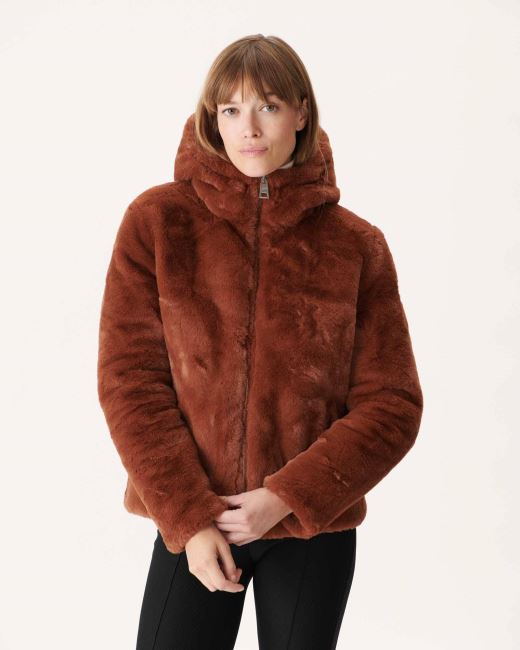 Jott Extreme Cold Reversible Down Jacket Caramel Gala