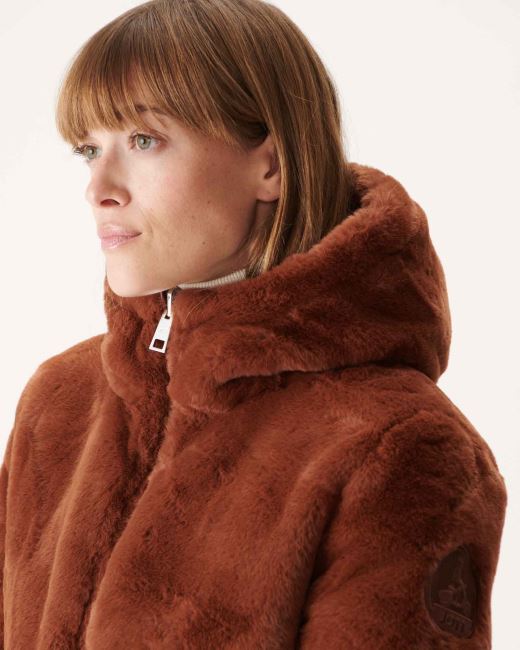 Jott Extreme Cold Reversible Down Jacket Caramel Gala