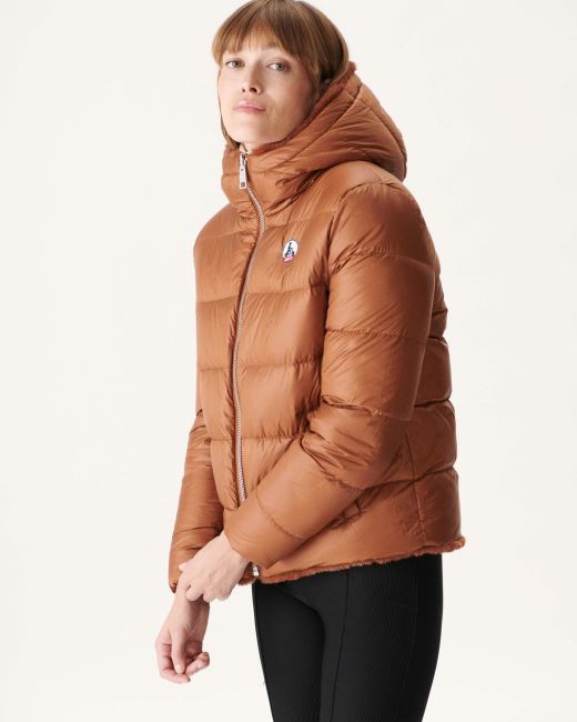 Jott Extreme Cold Reversible Down Jacket Caramel Gala