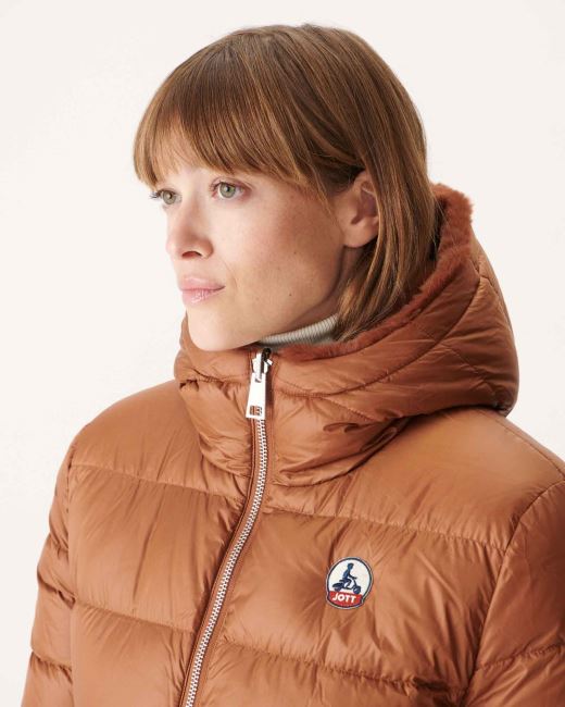 Jott Extreme Cold Reversible Down Jacket Caramel Gala