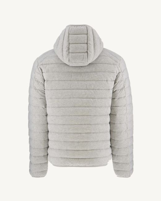 Jott Gris Chine Hooded Down Jacket Nico